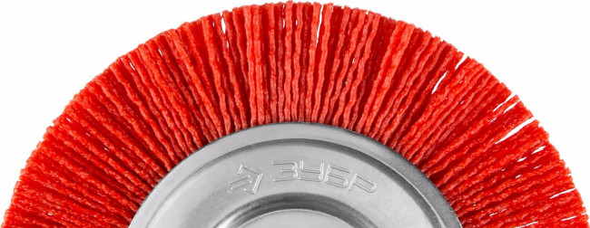 ЗУБР "ПРОФЕССИОНАЛ". Щетка дисковая для дрели, нейлоновая проволока с абразивным покрытием, 63мм,  ( 35161-063_z02 )