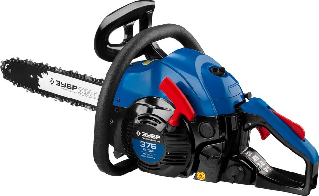 Пила цепная бензиновая, ЗУБР Профессионал ПБЦ-380 35П, хромир. цилиндр, праймер, 37,2 см3 (1,4 кВт), шина 35 см, 10800 об/мин,  ( ПБЦ-380 35П )