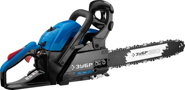 Пила цепная бензиновая, ЗУБР Профессионал ПБЦ-380 35П, хромир. цилиндр, праймер, 37,2 см3 (1,4 кВт), шина 35 см, 10800 об/мин,  ( ПБЦ-380 35П )