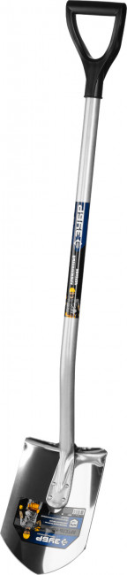 Лопата "Артель-НС" штыковая из нержавеющей стали, эргономичный алюминиевый черенок, с рукояткой, ЗУБР Профессионал ( 39407_z01 ) Лопата "Артель-НС" штыковая из нержавеющей стали, эргономичный алюминиевый черенок, с рукояткой, ЗУБР Профессионал ( 39407_z01 )