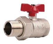 Кран ЗУБР шаровой 1" полнопроходной с накидной гайкой "мама-папа", бабочка, никелированная латунь , ( 51357-N-1 ) Кран ЗУБР шаровой 1" полнопроходной с накидной гайкой "мама-папа", бабочка, никелированная латунь , ( 51357-N-1 )