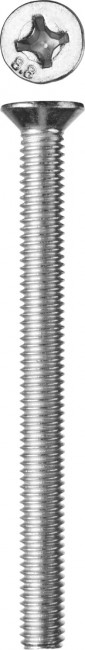 Винт DIN 965, M6 x 75 мм, 5 кг, кл. пр. 4.8, оцинкованный, ЗУБР,  ( 303110-06-075 )