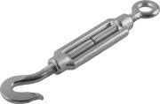 Талреп DIN 1480, крюк-кольцо, М6, 1 шт, кованая натяжная муфта, оцинкованный, ЗУБР Профессионал,  ( 304356-06 ) Талреп DIN 1480, крюк-кольцо, М6, 1 шт, кованая натяжная муфта, оцинкованный, ЗУБР Профессионал,  ( 304356-06 )