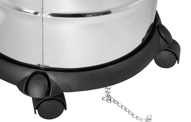 Пылесос строительный, ЗУБР ПУ-20-1400 М3, модель М3-20, 20 л, 1400 Вт, сухая и влажная уборка, корпус из нержавеющей стали, розетка до 2000Вт,  ( ПУ-20-1400 М3 )