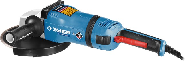 Углошлифовальная машина (болгарка), ЗУБР Профессионал УШМ-П230-2400 ПВ, антивибрационная защита, плавный пуск, 230 мм, 6000 об/мин, 2400 Вт,  ( УШМ-П230-2400 ПВ )