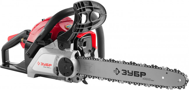 Пила цепная бензиновая, ЗУБР Профессионал ПБЦ-400 40П, хромир. цилиндр, праймер, 40 см3 (1,5 кВт), шина 40 см, 10800 об/мин,  ( ПБЦ-400 40П )