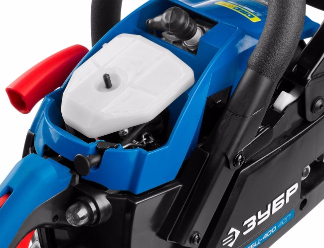 Пила цепная бензиновая, ЗУБР Профессионал ПБЦ-400 40П, хромир. цилиндр, праймер, 40 см3 (1,5 кВт), шина 40 см, 10800 об/мин,  ( ПБЦ-400 40П )