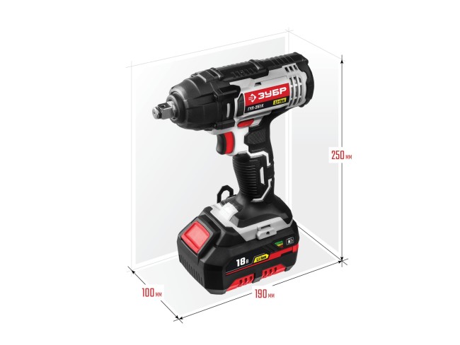 ГУЛ-251 гайковерт ударный, в кейсе, ЗУБР,  ( ГУЛ-251 К )