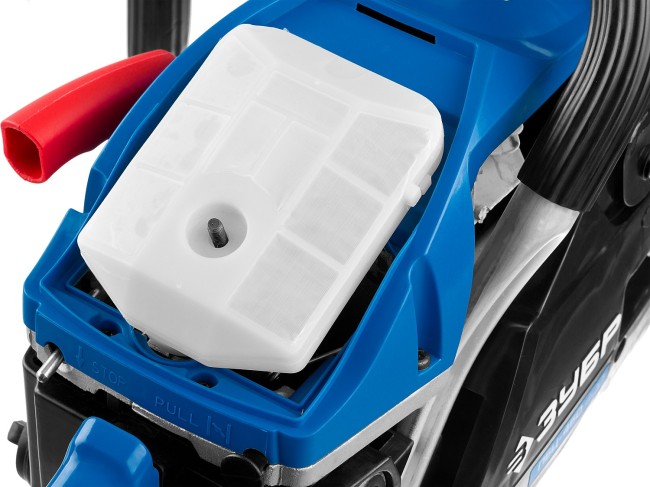 Пила цепная бензиновая, ЗУБР Профессионал ПБЦ-490 45ДП, хромир. цилиндр, праймер, декомпрессионный клапан, 49 см3 (2,2 кВт), шина 45 см, 12500 об/мин,  ( ПБЦ-490 45ДП )