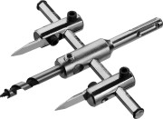 Сверло ЗУБР "МАСТЕР" регулируемое по дереву, двухрезцовое "Балеринка", d=40-120мм, 1-30мм, в блистере ,  ( 29440-120 )