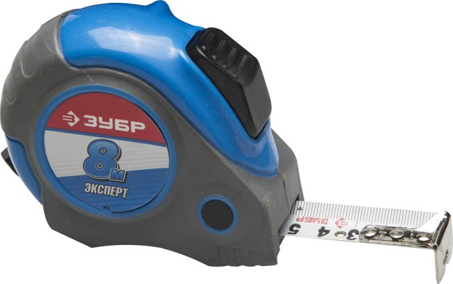 ЗУБР АВТОСТОП 10м / 25мм профессиональная рулетка с ударостойким обрезиненным корпусом, ( 34057-10-25_z01 ) ЗУБР АВТОСТОП 10м / 25мм профессиональная рулетка с ударостойким обрезиненным корпусом, ( 34057-10-25_z01 )