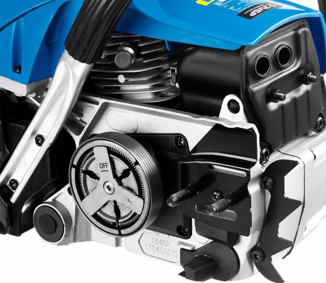 Пила цепная бензиновая, ЗУБР Профессионал ПБЦ-560 45ДП, хромир. цилиндр, праймер, декомпрессионный клапан, 56 см3 (2,4 кВт), шина 45 см, 12500 об/мин,  ( ПБЦ-560 45ДП )