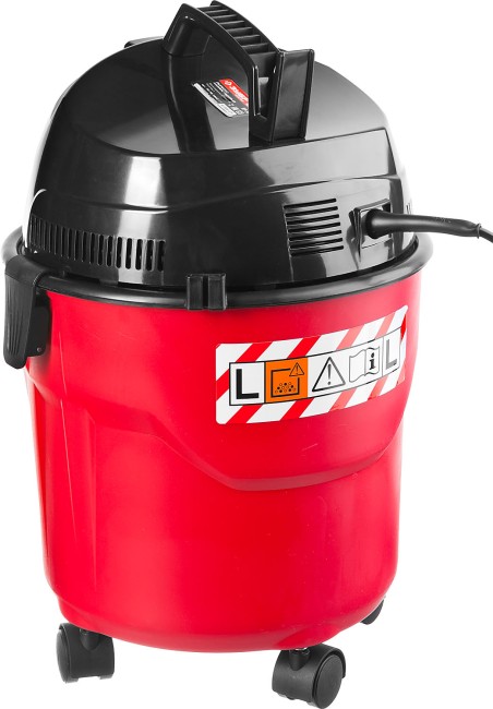 Пылесос хозяйственный, ЗУБР ПУ-15-1200 М1, модель М1-15, 15 л, 1200 Вт, сухая и влажная уборка,  ( ПУ-15-1200 М1 )