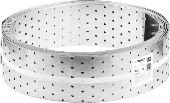 Перфорированная монтажная лента ПЛ-2.0, 100х2мм, 10м, ЗУБР,  ( 310245-100 )