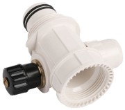 Коллектор ЗУБР "ШиреФит" сборный с вентилем"внутренняя резьба - штуцер с гайкой - штуцер с гайкой", 32мм-16мм-32мм  ,  ( 51517-32-16-32 )