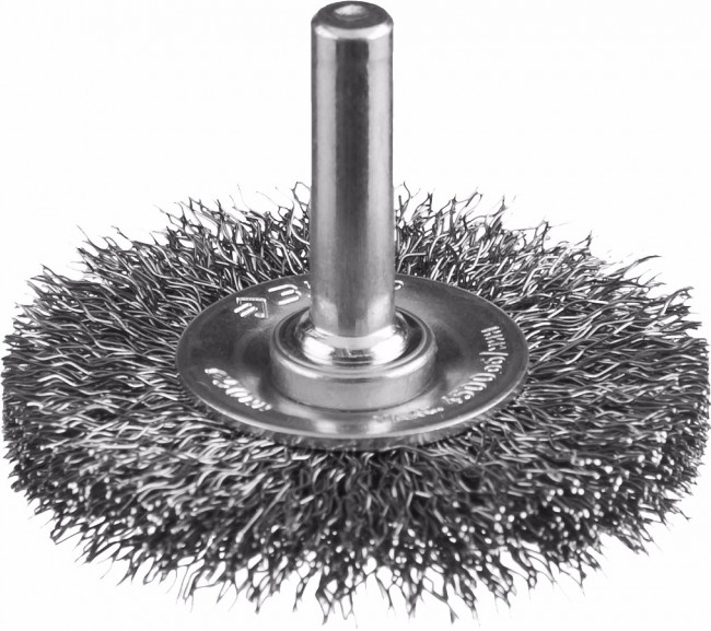 ЗУБР "ПРОФЕССИОНАЛ". Щетка дисковая для дрели, витая стальная проволока 0,3мм, 50мм,  ( 35198-050_z02 )