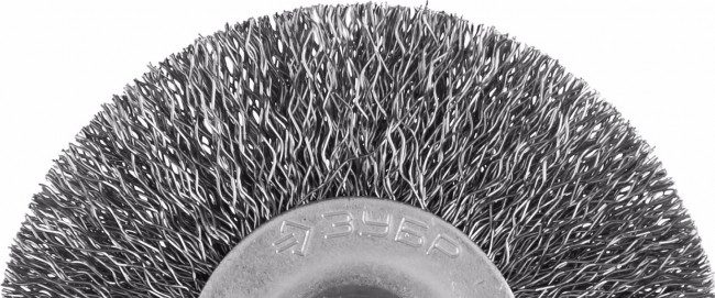 ЗУБР "ПРОФЕССИОНАЛ". Щетка дисковая для дрели, витая стальная проволока 0,3мм, 50мм,  ( 35198-050_z02 )