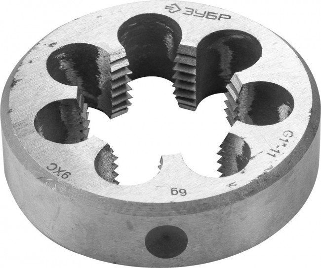 Плашка ЗУБР "МАСТЕР" круглая ручная для трубной резьбы, G 1",  ( 4-28032-1 )