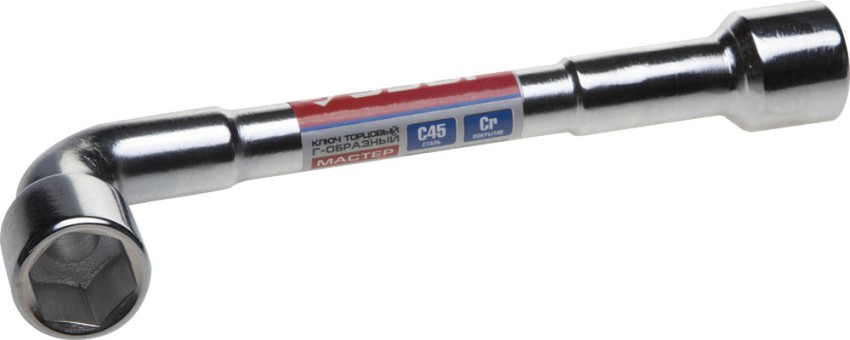 Ключ торцовый ЗУБР "МАСТЕР" двухсторонний L-образный, проходной, 22мм  ,  ( 27185-22 )