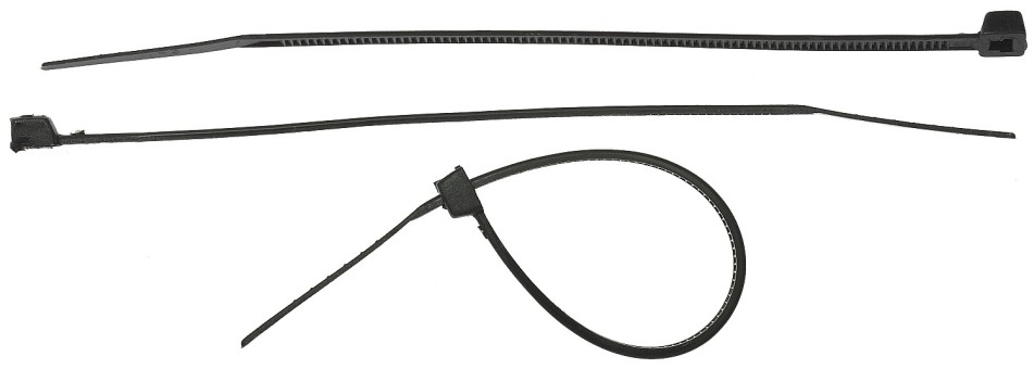 Кабельные стяжки черные КС-Ч2, 9 х 600 мм, 10 шт, нейлоновые, ЗУБР Профессионал,  ( 4-309037-90-600 )