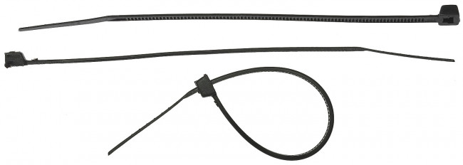 Кабельные стяжки черные КС-Ч2, 9 х 600 мм, 10 шт, нейлоновые, ЗУБР Профессионал,  ( 4-309037-90-600 )