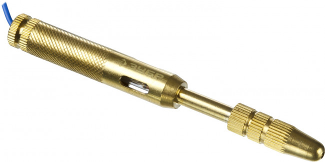 Пробник ЗУБР "ЭКСПЕРТ" для автопроводки, латунный, провод 150см, 6-24В, 115мм,  ( 25740 )