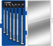 ЧАСОВЩИК набор часовых отверток 6 предм., ЗУБР ( 25666 ) ЧАСОВЩИК набор часовых отверток 6 предм., ЗУБР ( 25666 )