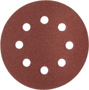 Круг шлифовальный ЗУБР "МАСТЕР" универсальный, из абразивной бумаги на велкро основе, 8 отверстий, Р120, 125мм, 5шт,  ( 35562-125-120 )