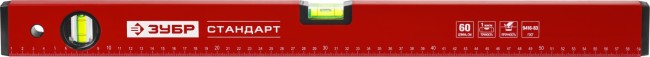 Уровень ЗУБР "СТАНДАРТ" коробчатый, 2 противоударные ампулы, 60см,  ( 34588-060 ) Уровень ЗУБР "СТАНДАРТ" коробчатый, 2 противоударные ампулы, 60см,  ( 34588-060 )
