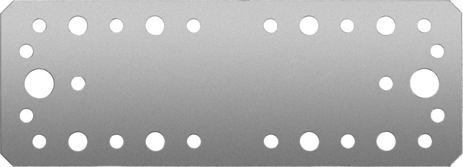 Крепежная пластина КП-2.5, 180х65 х 2.5мм, ЗУБР, ( 31023-180 )