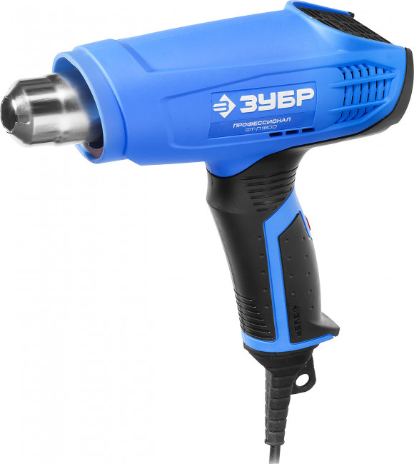 Фен технический (строительный), ЗУБР Профессионал ФТ-П1600, керамический изолятор, 2 режима: 350град/ 350л/мин, 550град/ 550л/мин, насадки, 1600Вт,  ( ФТ-П1600 ) Фен технический (строительный), ЗУБР Профессионал ФТ-П1600, керамический изолятор, 2 режима: 350град/ 350л/мин, 550град/ 550л/мин, насадки, 1600Вт,  ( ФТ-П1600 )