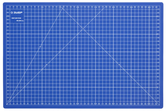 Коврик ЗУБР "ЭКСПЕРТ", непрорезаемый, 3мм, цвет синий, 450х300 мм, ( 09902 ) Коврик ЗУБР "ЭКСПЕРТ", непрорезаемый, 3мм, цвет синий, 450х300 мм, ( 09902 )