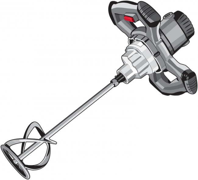 Миксер ЗУБР МР-1050-1 строительный, 2-скоростной,1050Вт, 0-500/0-700 об/мин, М14 патрон, перемешивание "вверх/вниз",  ( МР-1050-1 )