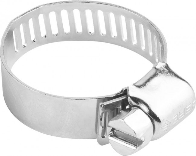 Хомуты оцинкованные, просечная лента 8 мм, 13-26 мм, 10 шт, ЗУБР,  ( 37803-13-26-10 )