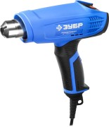 Фен технический (строительный), ЗУБР Профессионал ФТ-П2000 М2Д, керам изол-р, ЖК-диспл., память темп-ры, 2 режима: 80-600град, 220/550 л/мин, 2000Вт,  ( ФТ-П2000 М2Д )