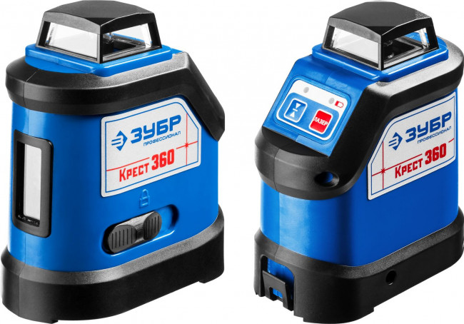 ЗУБР КРЕСТ 360 №2 нивелир лазерный 360°, 20м/70м, точн. +/-0,3 мм/м, штатив ( 34906-2 )