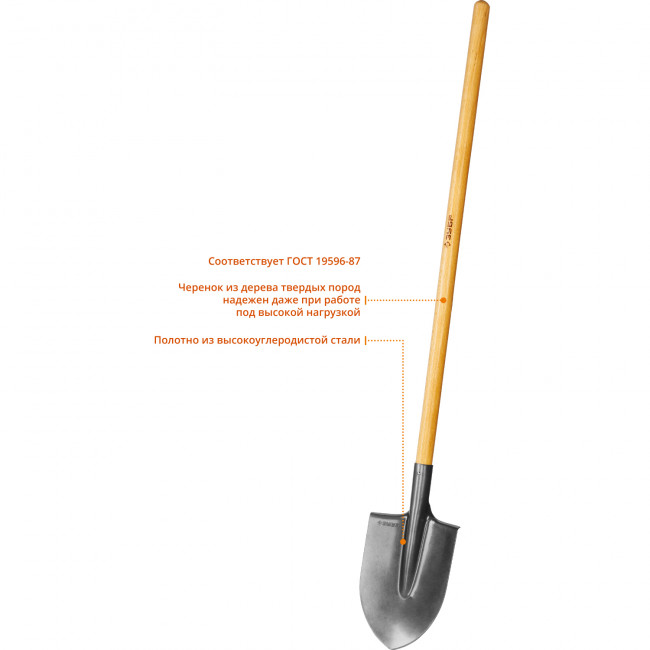 Лопата "ФАВОРИТ" штыковая, деревянный черенок, ЗУБР Профессионал ( 4-39501_z02 )