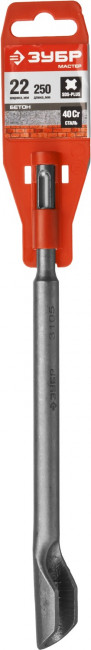 ЗУБР SDS-plus Зубило-штробер полукруглое 22 x 250 мм,  ( 29235-22-250 )