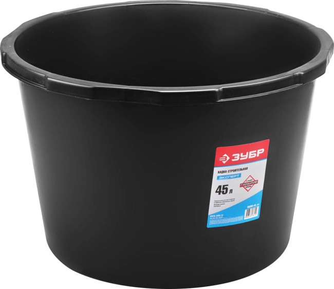 Кадка ЗУБР "ЭКСПЕРТ" строительная пластмассовая, 45л,  ( 06095-45_z01 )
