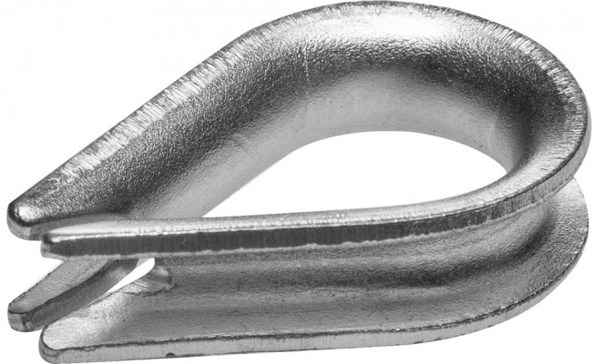 Коуш DIN 6899, 6мм, 2 шт, оцинкованный, ЗУБР,  ( 4-304496-06 )