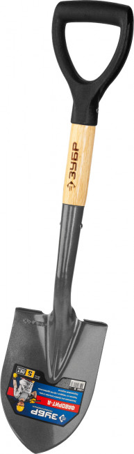 Лопата "ФАВОРИТ-А" автомобильная, деревянный черенок, с рукояткой, ЗУБР Профессионал ( 4-39504_z01 )