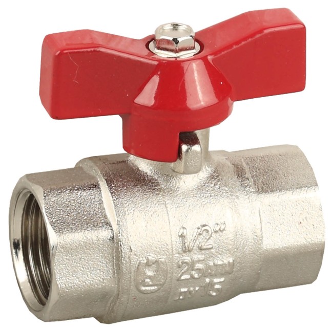 Кран ЗУБР шаровой 3/4" полнопроходной "мама-мама", бабочка, никелированная латунь , ( 51353-N-3/4 ) Кран ЗУБР шаровой 3/4" полнопроходной "мама-мама", бабочка, никелированная латунь , ( 51353-N-3/4 )