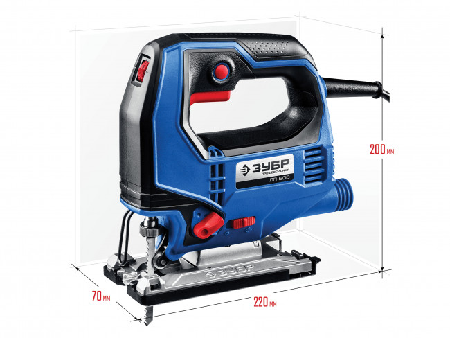 Лобзик электрический, 500 Вт, ЗУБР Профессионал,  ( ЛП-500 )
