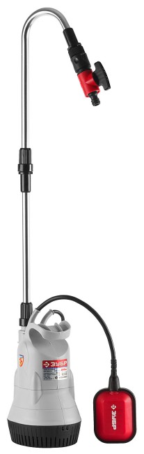 Насос ЗУБР погружной (бочковой), низкого давления , высота подачи воды 9м, 41 л/мин, 300Вт,  ( ЗНПБ-300 )