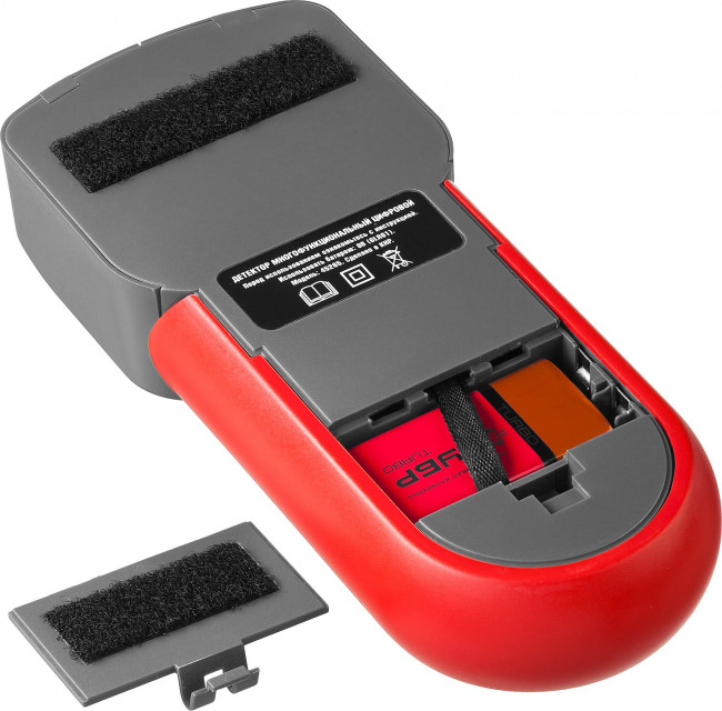 Металлодетектор многофункц, ЗУБР, 45265, ЖК дисплей, автокалибровка, металл(38мм), проводка(50мм), дерево(19мм),  ( 45265 )