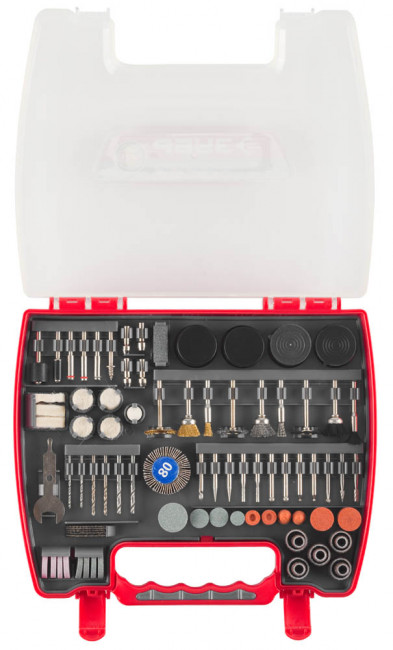 Набор мини-насадок ЗУБР для гравировальных машин, 220 предметов,  ( 35903-H220 )