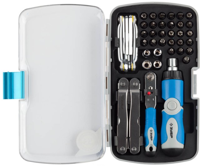 Набор ЗУБР "ЭКСПЕРТ" универсальный, слесарно-монтажный и многофункциональный инструмент в пластмассовом боксе, 53предм,  ( 25290-H53 )