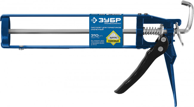 Пистолет для герметика ЗУБР "ПРОФЕССИОНАЛ" 06631, скелетный, усиленный, шестигранный шток, 310мл, ( 06631 ) Пистолет для герметика ЗУБР "ПРОФЕССИОНАЛ" 06631, скелетный, усиленный, шестигранный шток, 310мл, ( 06631 )