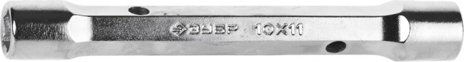 Ключ торцовый ЗУБР "МАСТЕР" двухсторонний, усиленный, шестигранный профиль, 10х11мм,  ( 27190-10-11 ) Ключ торцовый ЗУБР "МАСТЕР" двухсторонний, усиленный, шестигранный профиль, 10х11мм,  ( 27190-10-11 )