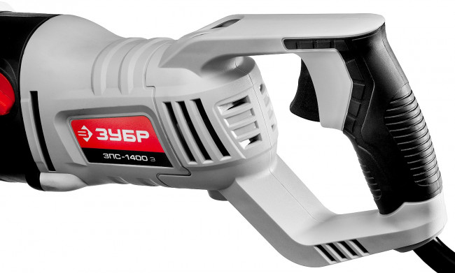 Пила сабельная (электроножовка), ЗУБР ЗПС-1400 Э, 1400 Вт, 0-2800 ход/мин, рез 255 мм (дерево), 20 мм (сталь), ход штока 32 мм, маятник. ход,  ( ЗПС-1400 Э )